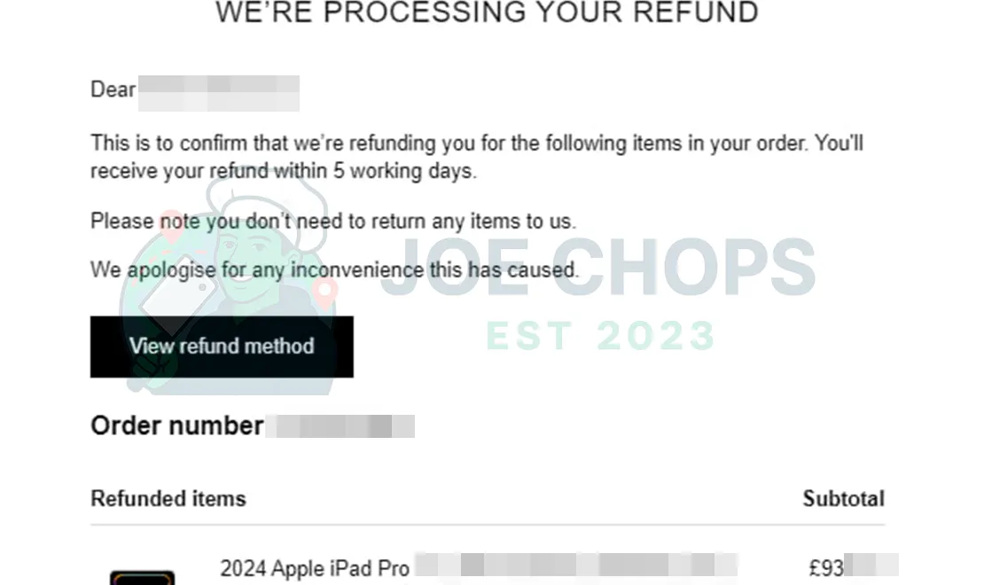 John Lewis Order Success